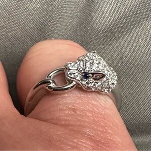 Silver Panther Ring